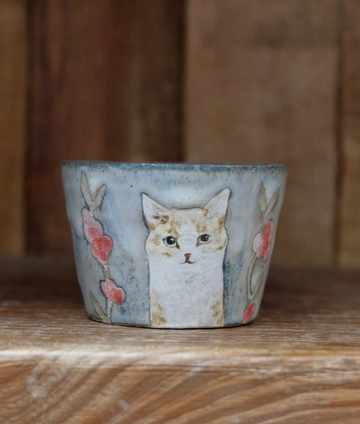 Artisans-森安幸代 Acne Pottery Studio Handmade Choko Cup (Cat#4)