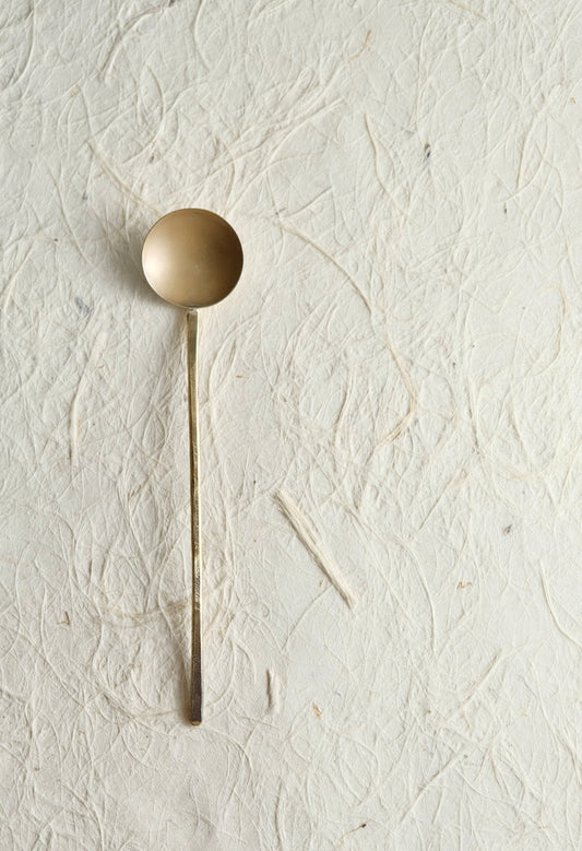 Artisans-樫原ヒロ Handmade Brass Dessert Spoon