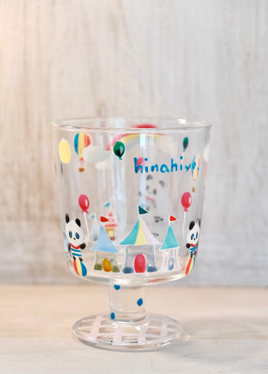 Hina Hiyo Club Glass Hand-drawn High Ground Cup #2