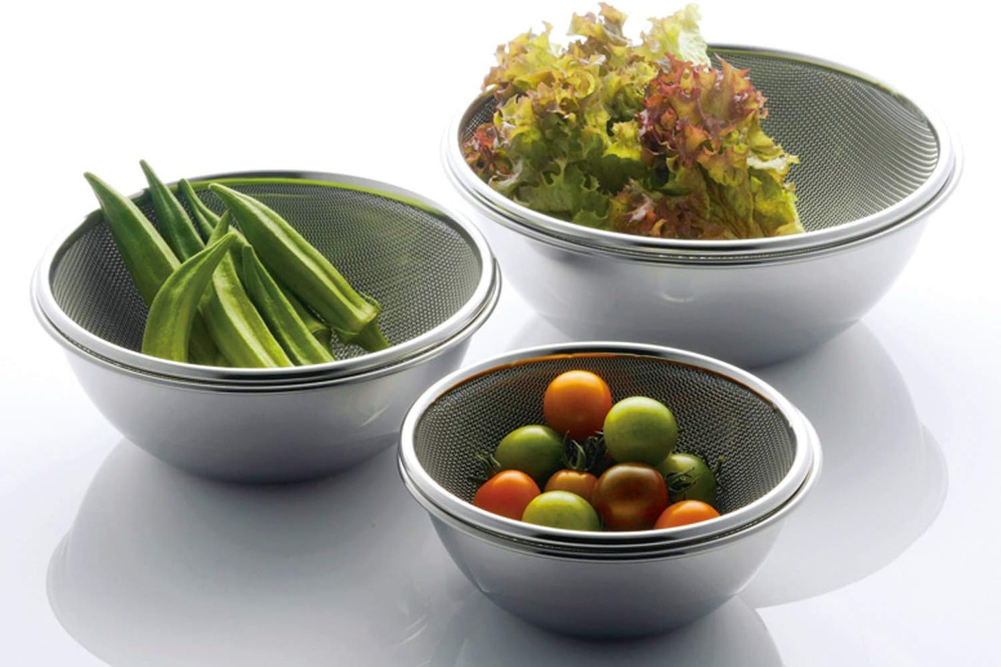 Japan Tsubame Shimomura Stainless Colander and Bowl Set of 6