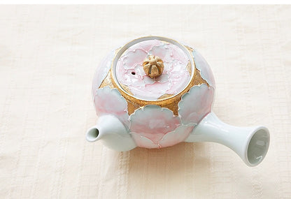 文山窯-Arita Yaki Peony Flower Teapot (Gift Box）