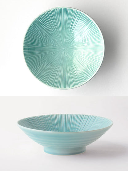 Japan Made Minoware Large Ramen Bowl -Turkish celadon