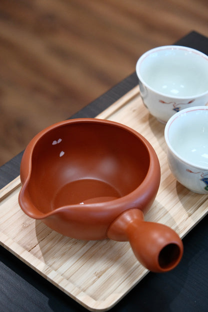 Tokoname Red Clay Sakura Lipped Bowl #1