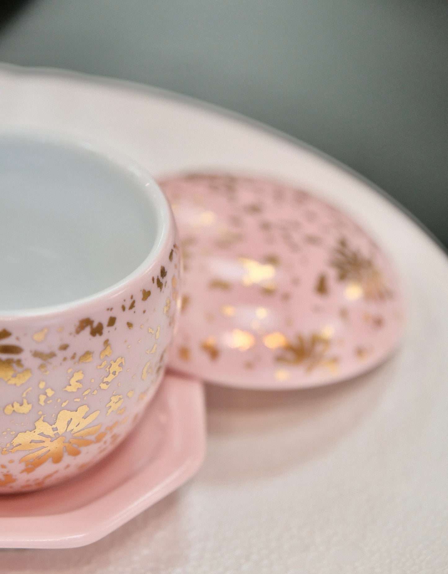 Japan Arita Yaki Steam Bowl with Lid Pink Small size Chawanmushi