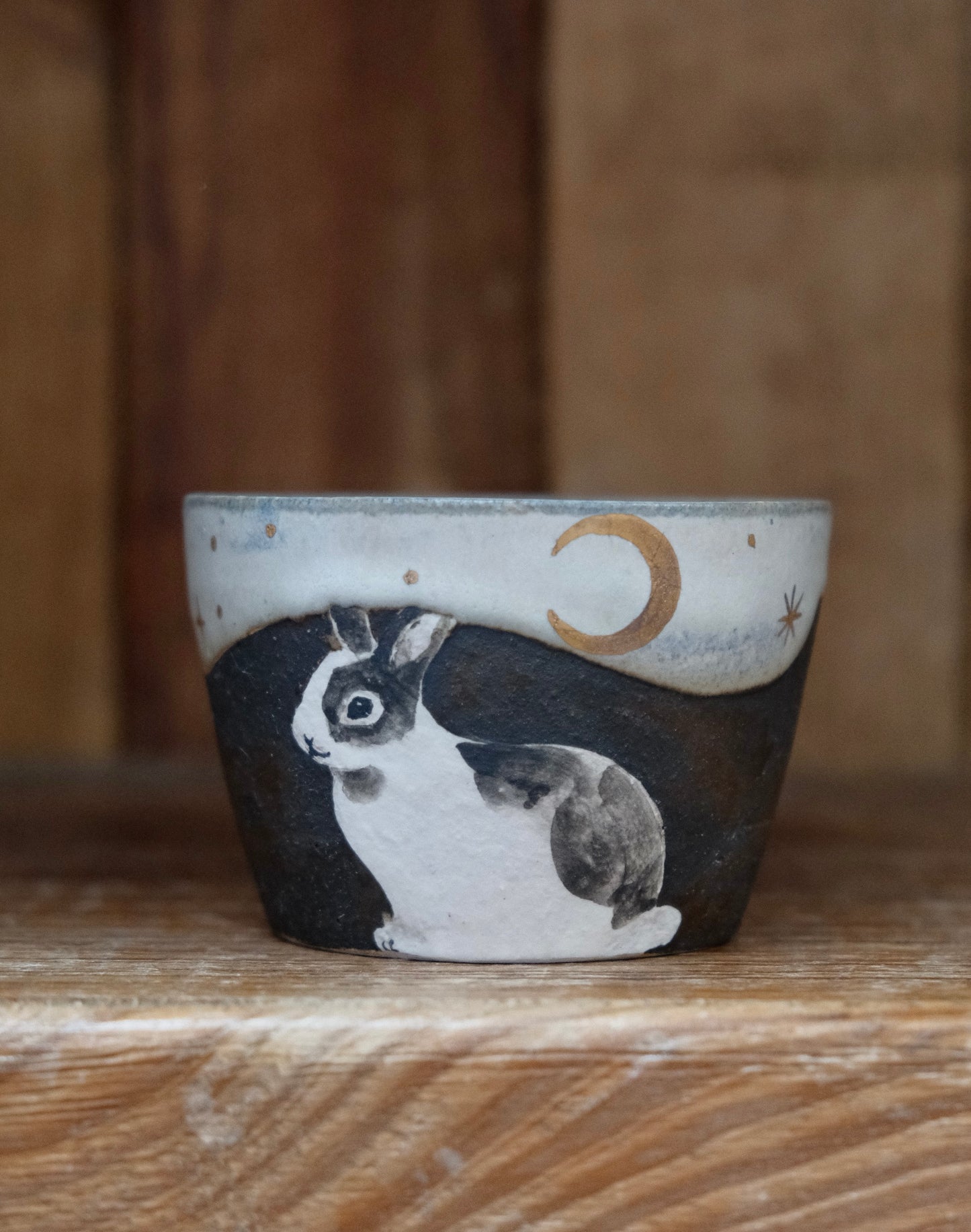 Artisans-森安幸代 Acne Pottery Studio Handmade Choko Cup (Rabbit#1)