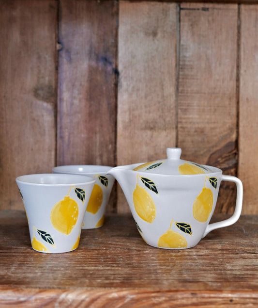 Hasami Yaki  handcraft Lemon Tea set