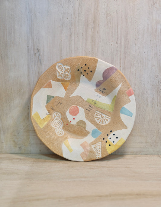 Hacorie-ハコリエ Handmade Ceramic Multiple Colors 8'' Round plate #1