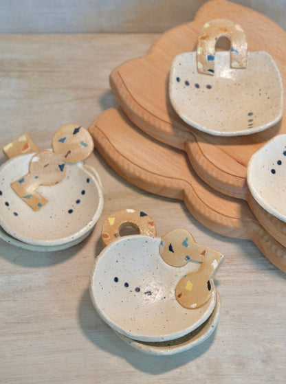 Hacorie-ハコリエ Handmade Ceramic Multiple Colors mini Sauce Plate