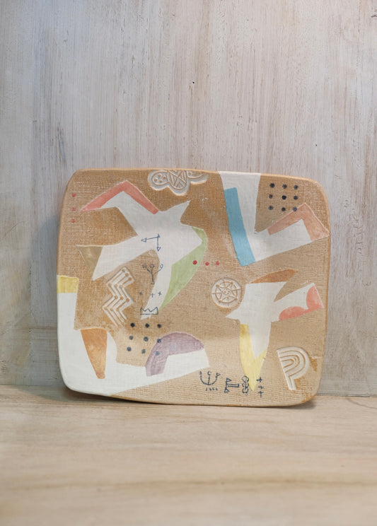 Hacorie-ハコリエ Handmade Ceramic Multiple Colors Rectangular Plate #2