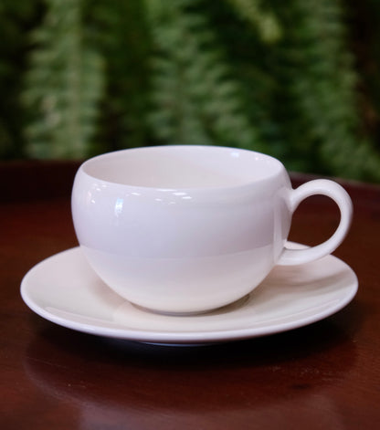 "YEZI" Studio Artisans Handcraft Egg Shape Cup and Saucer