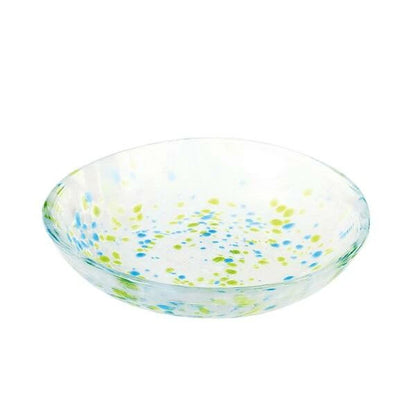 Toyo Sasaki Colorful Confetti Glass dish plate