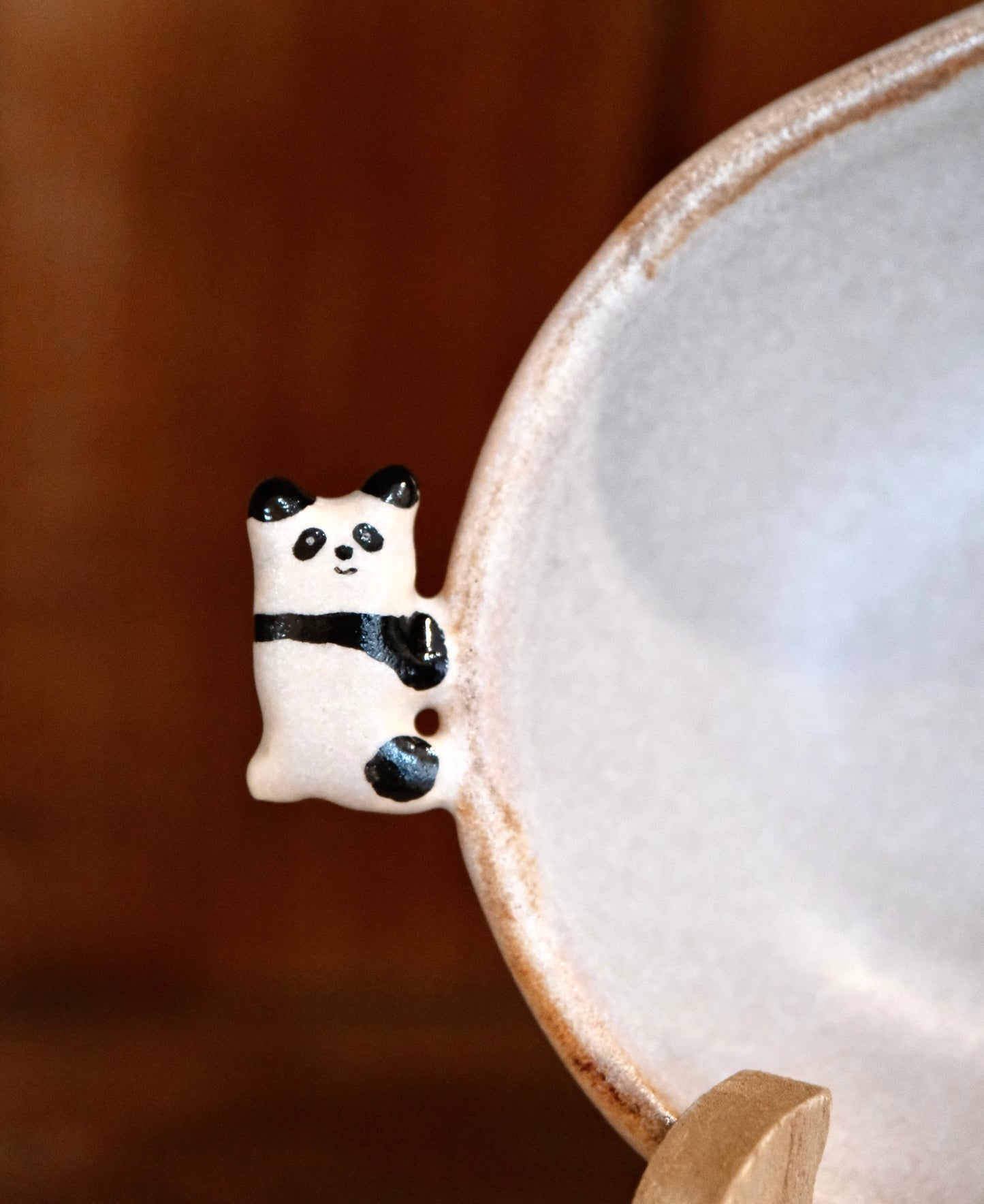 Artisans-Kazuko Kondo 近藤佳寿子 Handmade Oval Dish Plate (Panda)