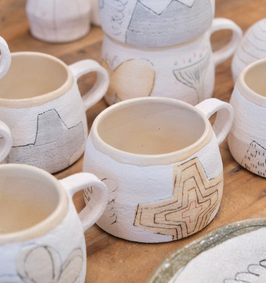 Artisans-hapun pottery 拜志睦子 Handmade Ceramic Mug
