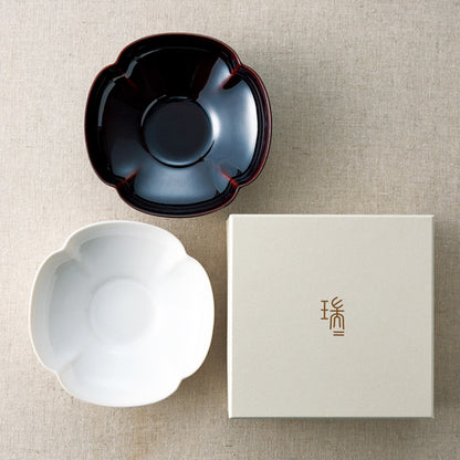 MIYAMA MIZU MIZU "瑞“ by RINA ONO 5'' Small Dish Set For 2 (Gift Box)