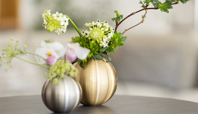 能作NOUSAKU 100% Tin TAMA Vase (Silver)