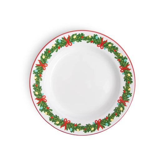 Helmsie x CCH Christmas Garland Enamelware Dinner Plate