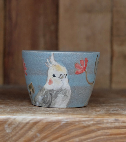 Artisans-森安幸代 Acne Pottery Studio Handmade Choko Cup (Bird)