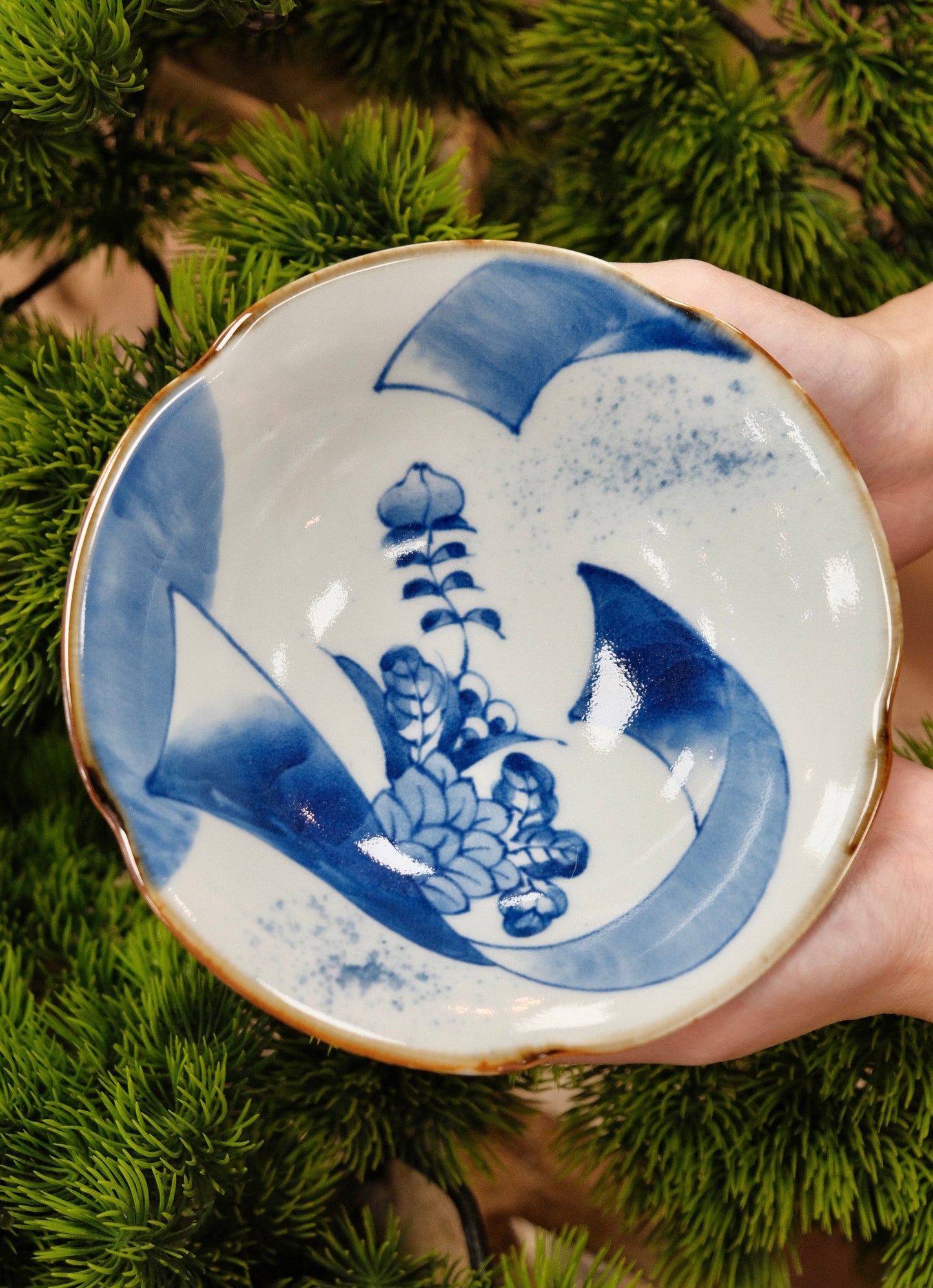 Arita Yaki Sometsuke Blue and White Handmade Dish Bowl (Gift box)