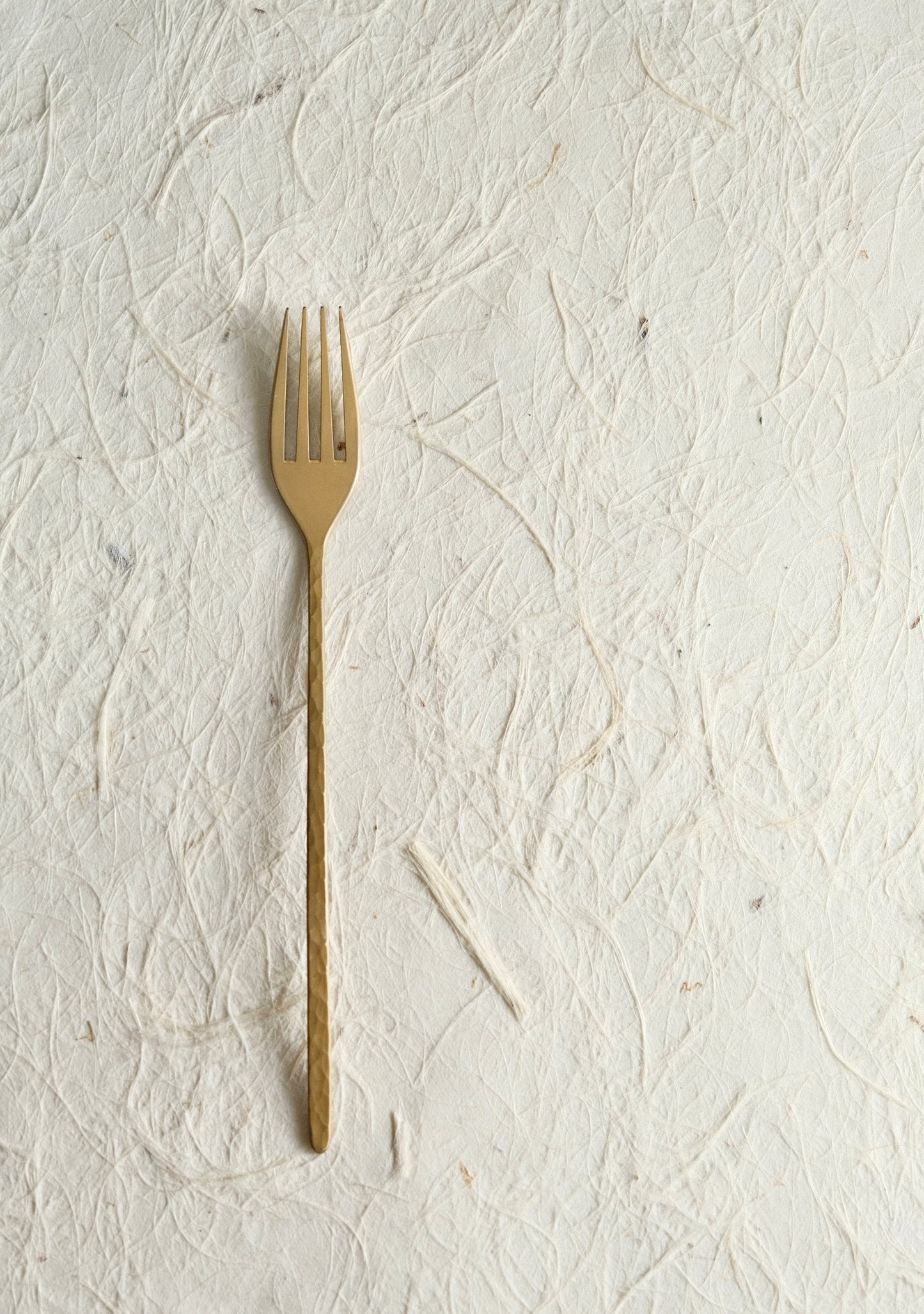 Artisans-樫原ヒロ Handmade Brass Hammed Dessert Fork