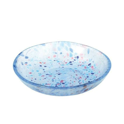 Toyo Sasaki Colorful Confetti Glass dish plate