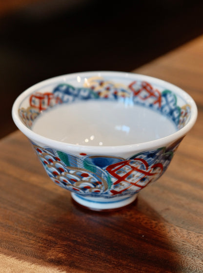 Mino Yaki Fuku 11cm Rice Bowl