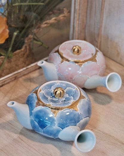 文山窯-Arita Yaki Peony Flower Teapot (Gift Box）