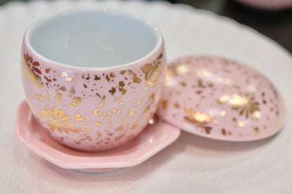 Japan Arita Yaki Steam Bowl with Lid Pink Small size Chawanmushi