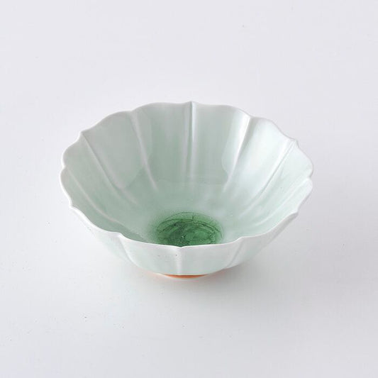 Hasami Ware 洸琳窯 Handmade Green Flower Bowl