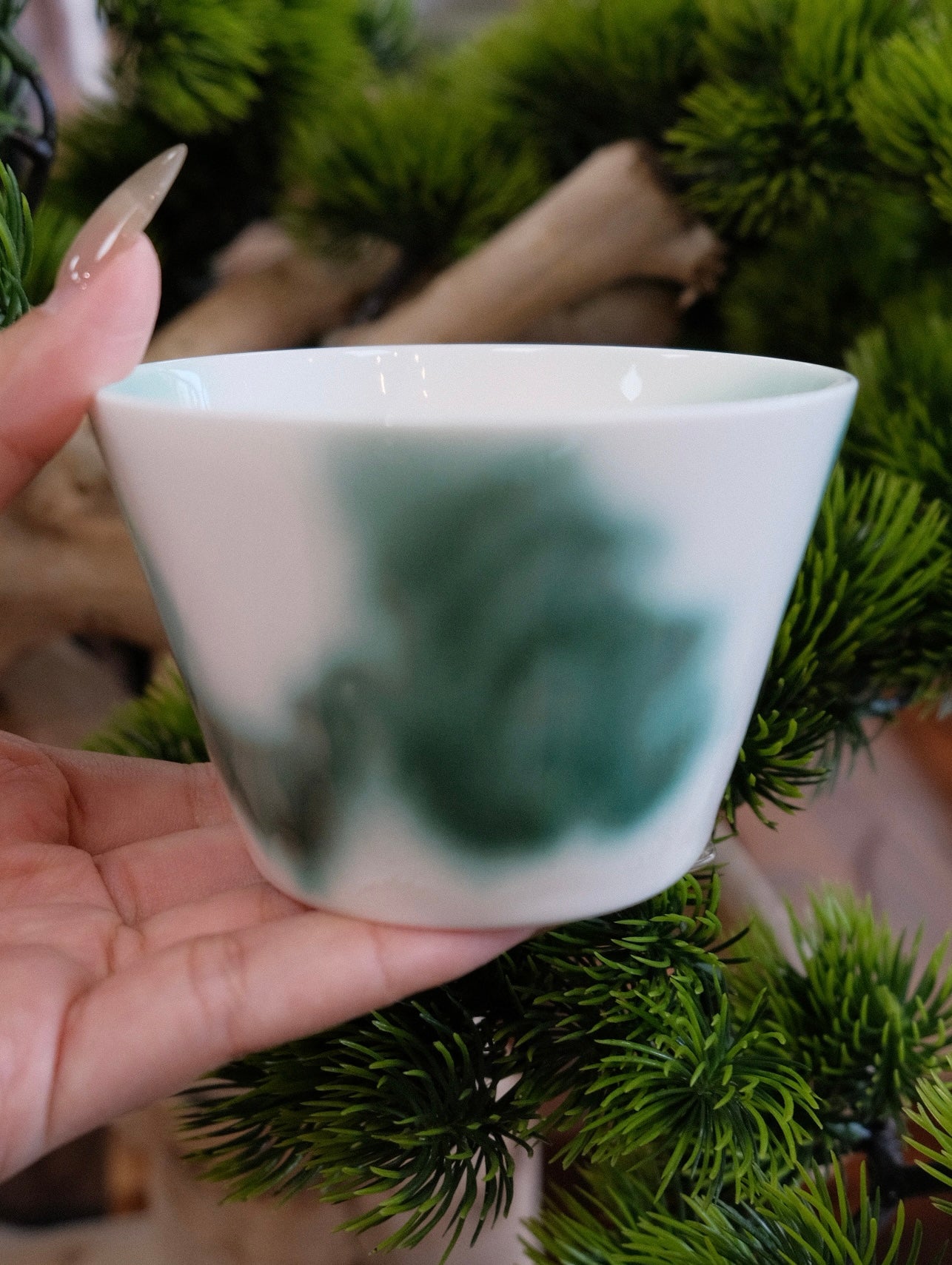 雲汀 Studio Handcraft "Green Lake" Coffee/Tea Cup (Gift box)