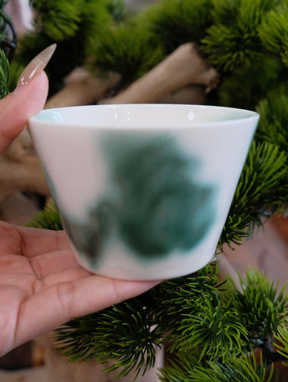 雲汀 Studio Handcraft "Green Lake" Coffee/Tea Cup (Gift box)