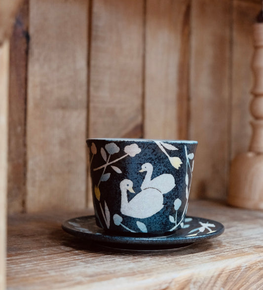 Artisans-川嶋理良 Lila Handmade Choko Cup (Swan)