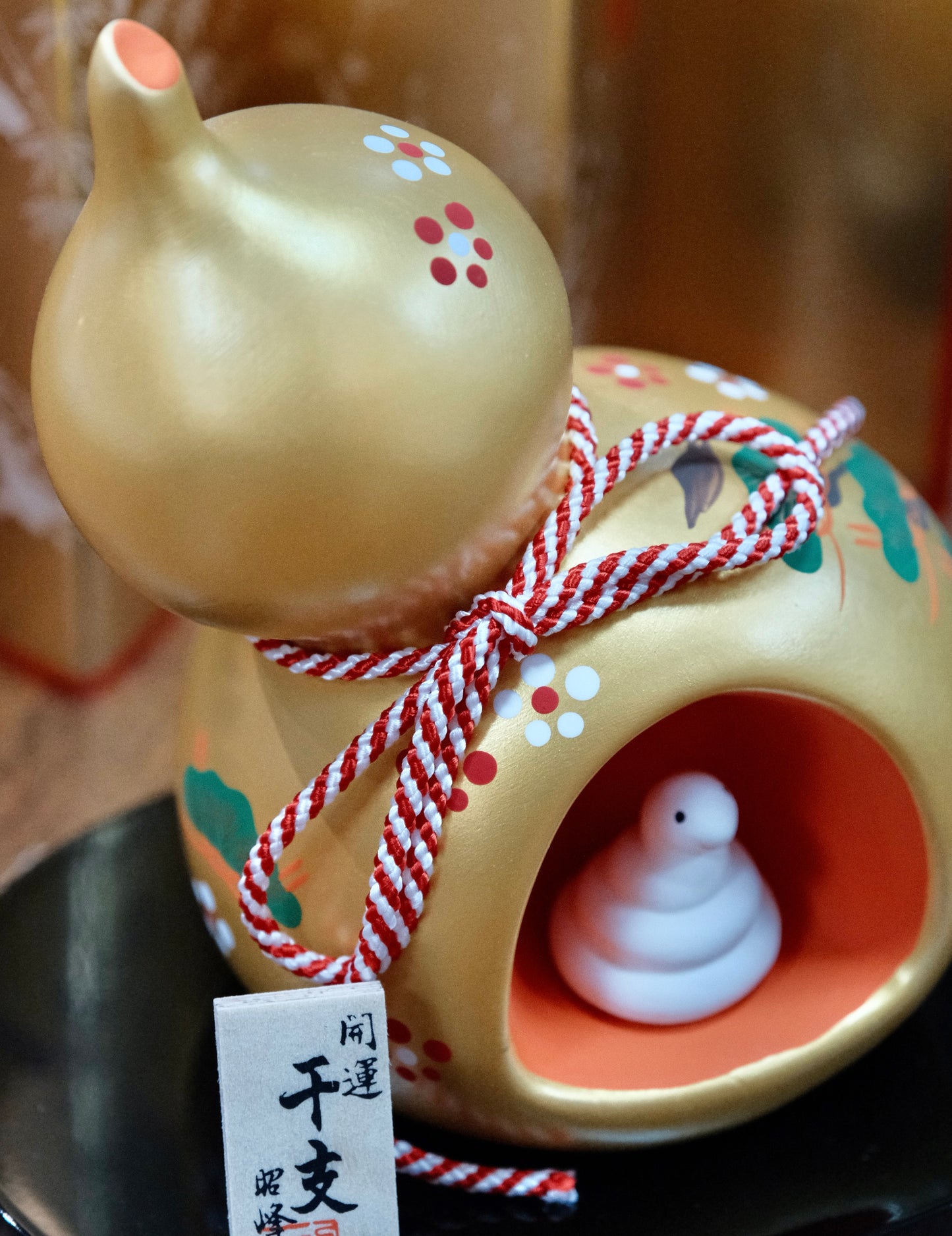 Lucky Snake with Golden Gourds