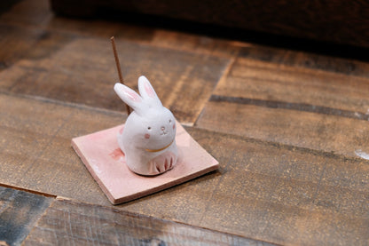 Rabbit Ceramic Incense Holder