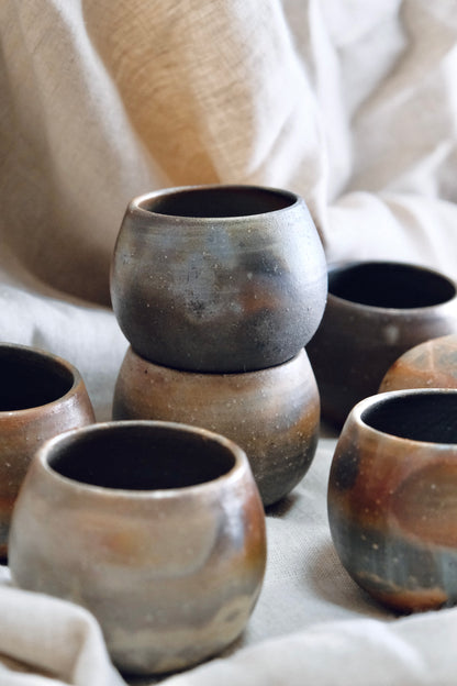 Bizen Yaki Artist-Mori Toshiaki Handmede ceramic Swing Cup