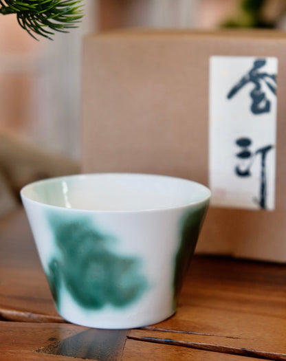 雲汀 Studio Handcraft "Green Lake" Coffee/Tea Cup (Gift box)