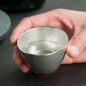 能作NOUSAKU 100% Tin Sake cup Japanese   (Gift Box)