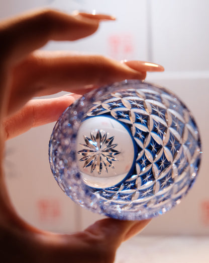 [KAGAMI CRYSTAL] Circle Mesh By SATOSHI NABETANI Master Of Traditional Crafts Edo Kiriko