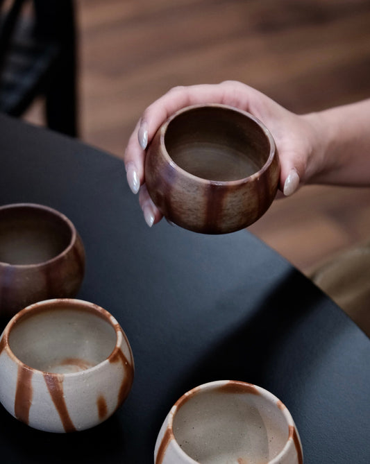 BIZEN YAKI 備前柴燒 Artisan Handmede ceramic Sake cup/Tea cup #2