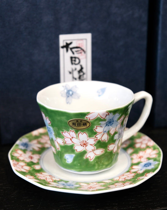 Japan AritaWare -SOUTA KILN 惣太窯 Handmade Cup and Saucer Set (Gift Box)