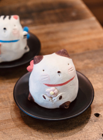 Cute Cat 2 way use Incense Holder