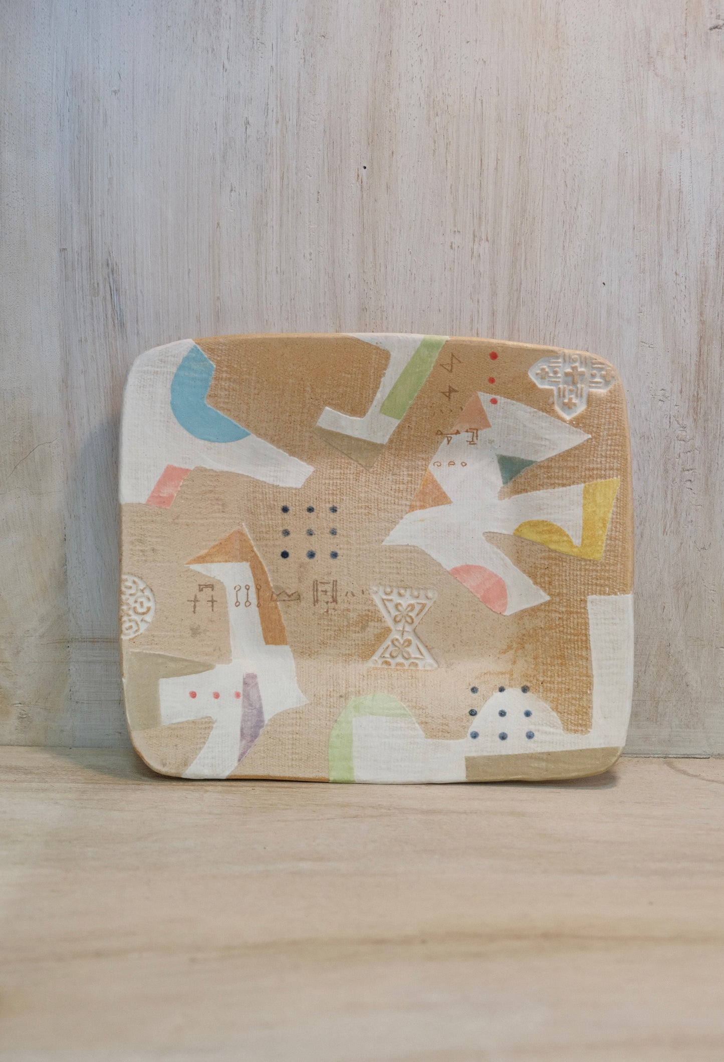 Hacorie-ハコリエ Handmade Ceramic Multiple Colors Rectangular Plate #1