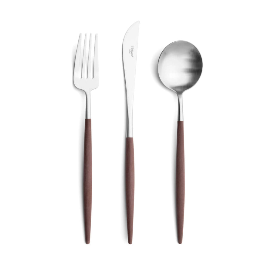 Cutipol Goa 3-pcs Flatware-Brown/Silver