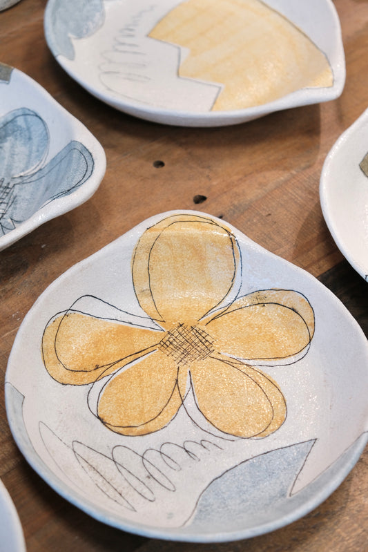 Artisans-hapun pottery 拜志睦子 Handmade Ceramic 8.7inch/22cm Pasta Plate