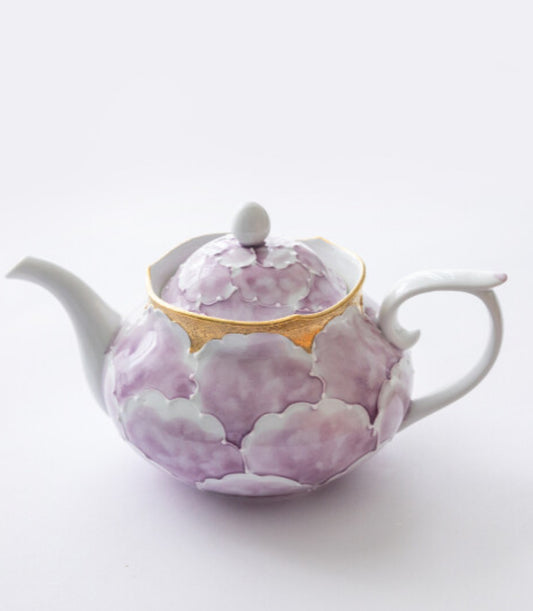 文山窯-Arita Yaki Peony Flower Teapot (Gift Box）