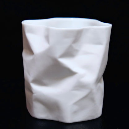 ARTISANS-小松 誠Makoto Komatsu  CRINKLE COLLECTION WHITE PORCELAIN CUP