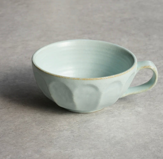 KANEKO KOHYO Rinka Flower Coffee Bowl (Blue）