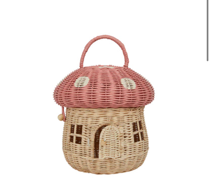 Olli ella Rattan Mushroom Basket