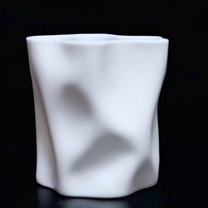 ARTISANS-小松 誠Makoto Komatsu  CRINKLE COLLECTION WHITE PORCELAIN CUP