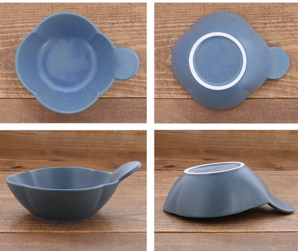Mino yaki Ceramic Side Dish Bowl with handle