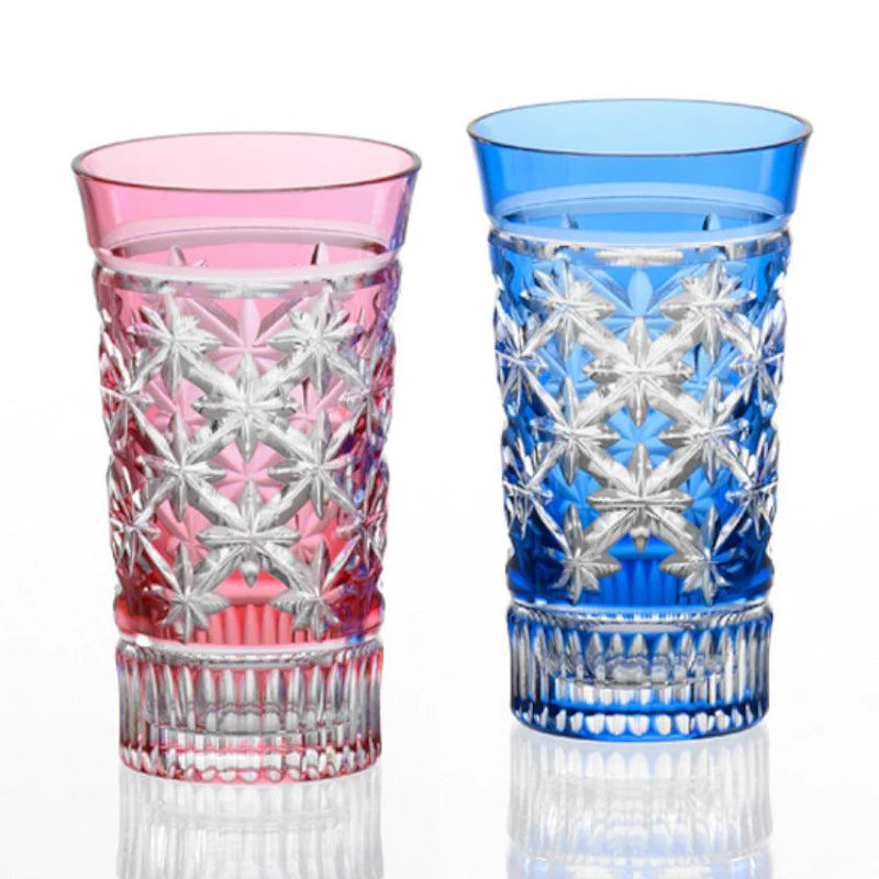 [KAGAMI CRYSTAL] A Pair Of Slim Glasses Pattern Of Connected Stars | EDO KIRIKO |